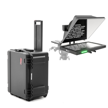 Ikan 15" High-Bright Teleprompter with SDI Widescreen Monitor and Travel Case