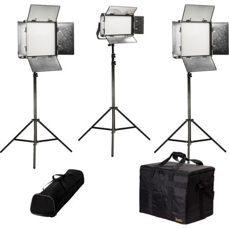 Ikan Rayden Bi-Color 3-Point LED Light Kit with 2x RB10 and 1x RB5 LED Light