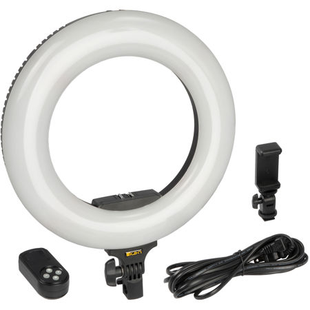 ikan Oryon 14" Bi-Color 3200K-5600K Ring Light with Smart Phone Holder and Bag