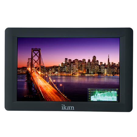Ikan Saga 7" High Bright 4K Signal Support HDMI/3G-SDI On-Camera LED Monitor