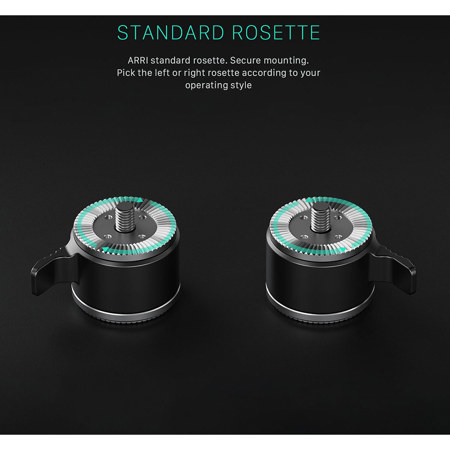 Tilta Right Side Quick Adjust Rosette Adapter, Black TA-ARA-R-B