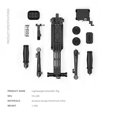 Tilta Tiltaing Lightweight Shoulder Rig, Black TA-LSR-B