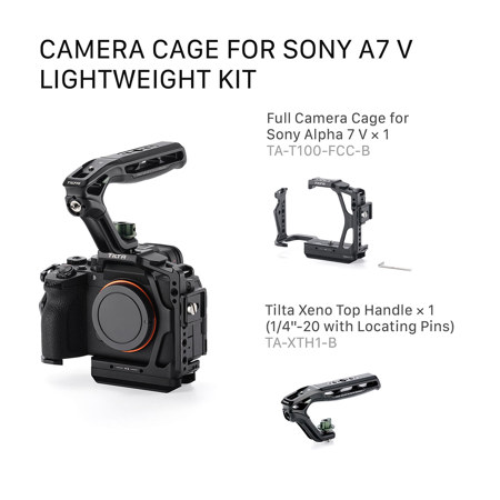 Tilta Half Camera Cage Lightweight Kit for Sony Alpha 7 V/7 IV/7R