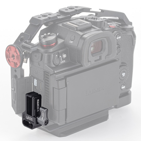 Tilta HDMI Clamp Attachment for Panasonic LUMIX GH6 Full Camera Cage, Black