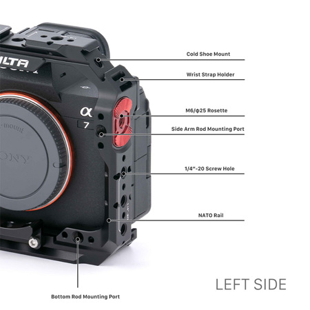 Tilta Basic Full Camera Cage Kit for Sony a7 IV, Black TA Tilta Basic Full Camera Cage Kit for Sony a7 IV, Black TA