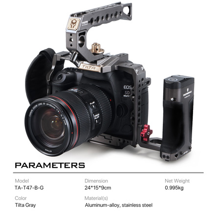 Tilta Tiltaing Canon 5D/7D Series Camera Cage Kit B, Tilta Gray