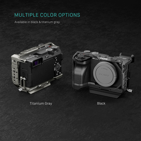 Tilta Full Camera Cage for Sony a6700, Titanium Gray TA-T54-FCC-TG