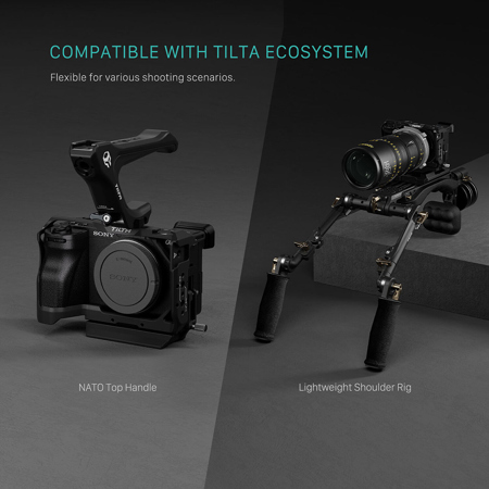 Tilta Full Camera Cage for Sony a6700, Titanium Gray TA-T54-FCC-TG