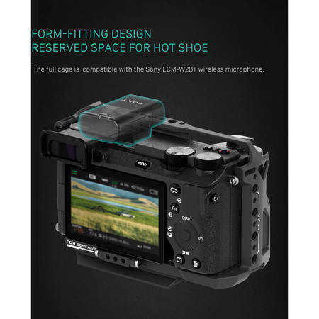 Tilta Full Camera Cage for Sony a6700, Titanium Gray TA-T54-FCC-TG