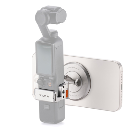 Tilta Magnetic Accessory Mounting Kit for DJI Osmo Pocket 3 Gimbal Camera, Titanium White