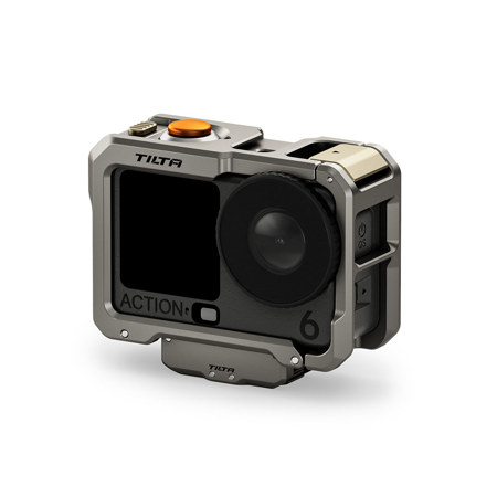 Tilta Camera Cage Base Kit for DJI Osmo Action 6, Titanium Gray