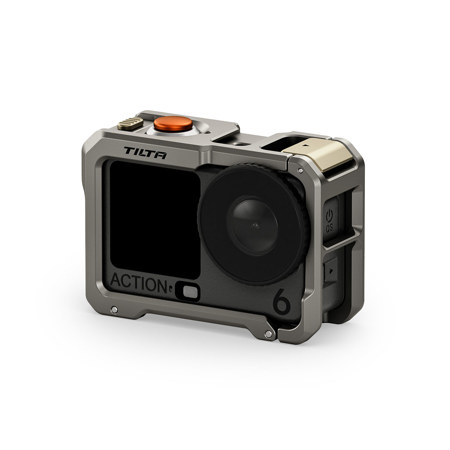 Tilta Full Camera Cage for DJI Osmo Action 6 Camera, Titanium Gray