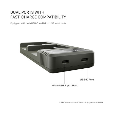 SK LCD Dual Akku Charger Doppel Ladegerät für Sony NP-F990 NP-F980 NP