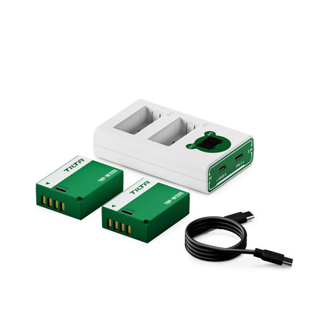 Tilta 2-Channel Charger with 2x NP-W126S Battery, Forest Green