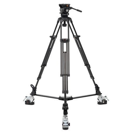 Ikan E-Image GH05 Fluid Head with GA752 3-Section Al Tripod and EI-7003B Dolly