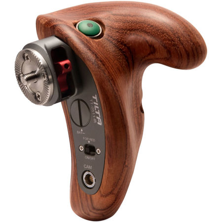 Tilta Wooden Right Handle with GH4/GH5 Remote Trigger for Panasonic GH4 and GH5 Cameras (Cable Not Included)