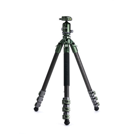 Tilta BT05 4-Section Carbon Fiber Travel Tripod with Ball Head, Forest Green