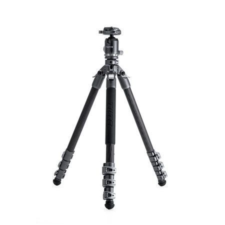 Tilta BT05 4-Section Carbon Fiber Travel Tripod with Ball Head, Space Gray
