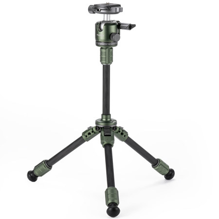 Tilta BT03E 2-Section Carbon Fiber Tabletop Tripod w/Ball Head & Extension Rod Forest Green