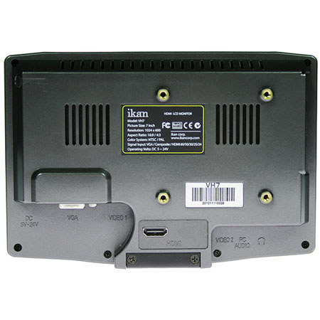 Ikan VH7-C 7 inch HDMI Monitor with Canon Battery Plate