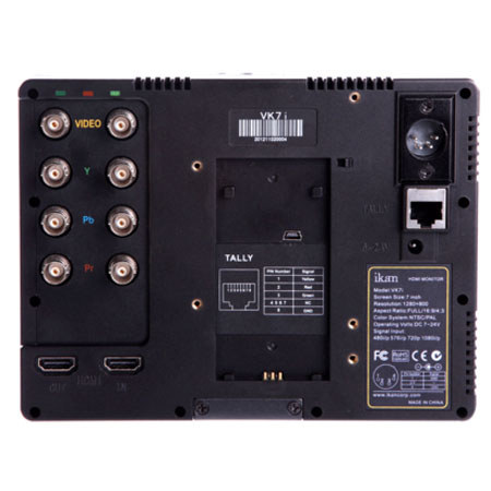 Ikan VK7I 7" HDMI Field Monitor with Nikon EN-N Battery Plate
