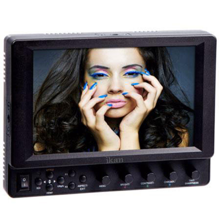 Ikan VX7i 7" 3G-SDI Camera Monitor with IPS Panel and Canon E6 Battery Plate