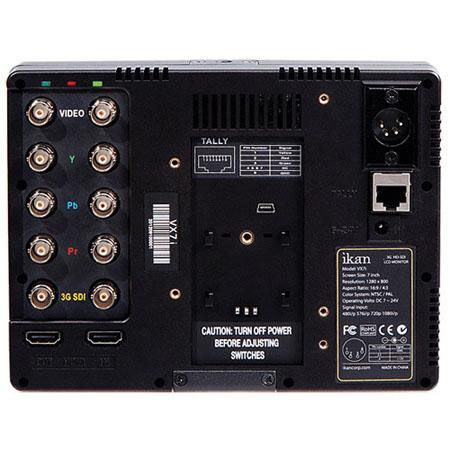 Ikan VX7i 7" 3G-SDI Camera Monitor with IPS Panel and Sony L Battery Plate