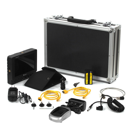 Ikan VXF7-HB 7" WUXGA High-Bright On-Camera Tally Field Monitor Deluxe Kit, Supports 4K HDMI/3G-SDI