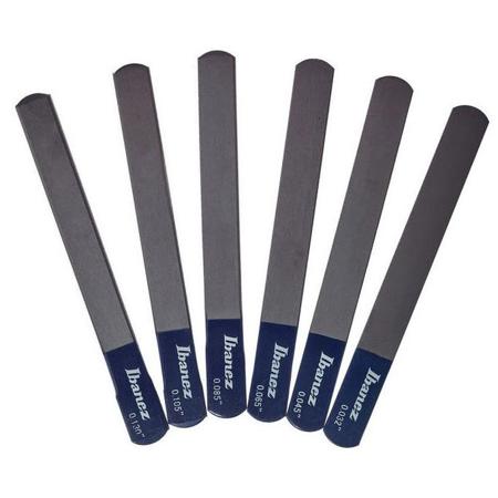 Ibanez Prestige Nut File for Electric Bass Guitar, 6x Pieces (.032-.130" Gauge)