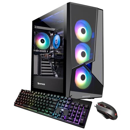 iBUYPOWER Slate5MR 244i Gaming, i7-11700F, 16GB RAM, 480GB SSD, RX 6600XT, W11H