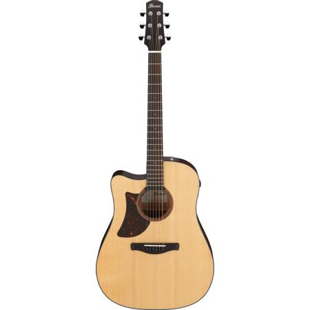 Ibanez Advanced Acoustic Series AAD170LCE Left-Handed Cutaway Acoustic Electric Guitar, Natural Low Gloss