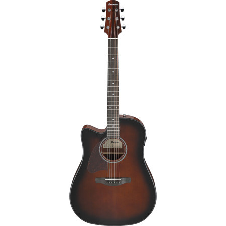 Ibanez Advanced Acoustic Series AAD51LCE Left-Handed Acoustic Electric Guitar, Dark Violin Sunburst