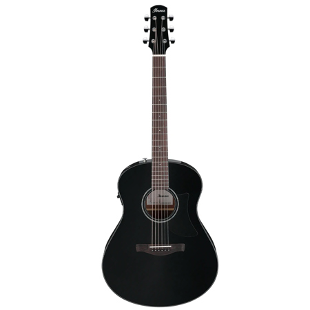 Ibanez Advanced Acoustic AAM100E Acoustic Electric Guitar, Black High Gloss