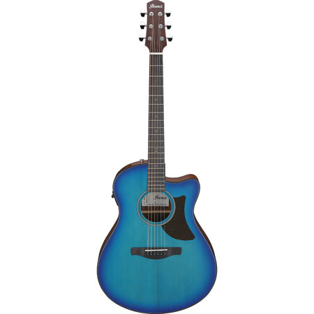 Ibanez Advanced Acoustic AAM50CE Acoustic Electric Guitar,Sapphire Blue Burst