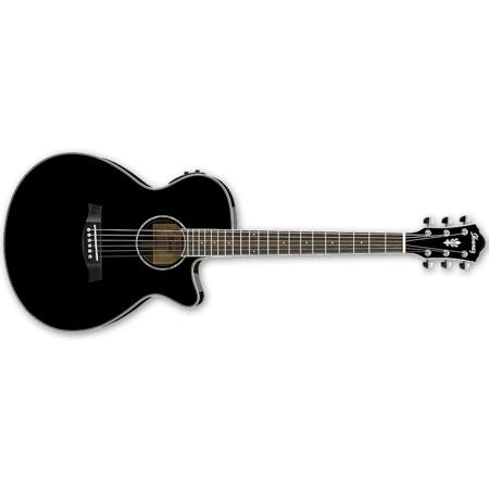 Ibanez AEG10II Acoustic Electric Guitar Black High Gloss AEG10IIBK