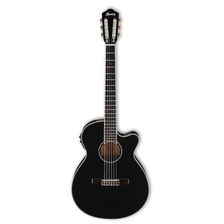 Ibanez AEG10NII Acoustic Electric Guitar, Rosewood Fretboard, Black High Gloss