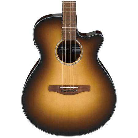 Ibanez AEG50 6-String Semi-Acoustic Guitar, 20 Frets, Nyatoh Neck, Walnut Fretboard, 25" Neck Scale, Spruce Top, Dark Honey Burst High Gloss