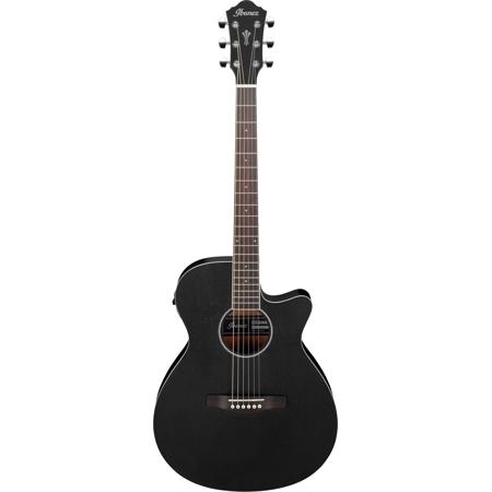 Ibanez AEG Series AEG7MH Acoustic Electric Guitar, Weathered Black Open Pore