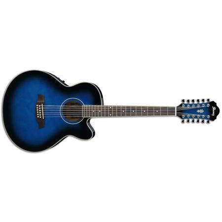 Ibanez AEL1512E 12 String Acoustic Electric Guitar, TBS High Gloss
