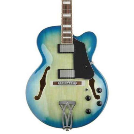 Ibanez Artcore AF75 Hollow-Body Electric Guitar, Jet Blue Burst