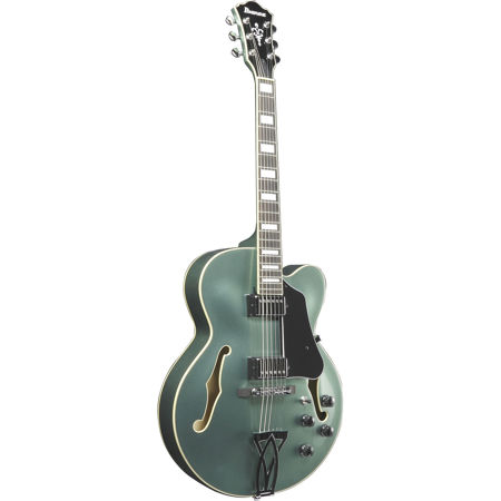 Ibanez Artcore AF75 Hollowbody Electric Guitar, Bound Rosewood, Olive Metallic