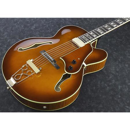 Ibanez Artcore Expressionist AFJ91 Hollow-Body Electric Guitar, Amber Fade Flat