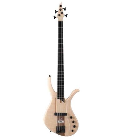 Ibanez AFR Series 4-String Electric Bass Guitar, Flamed Maple Top, Natural Flat