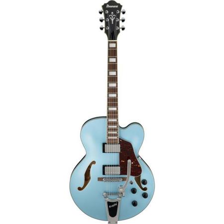 Ibanez AFS Artcore AFS75T 6-String Hollow Body Electric Guitar, Steel Blue Flat