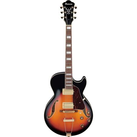 Ibanez Artcore Series AG75G Hollow-Body Electric Guitar, Brown Sunburst