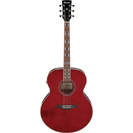 Ibanez Artwood Series AJ70M1E Acoustic Electric Guitar, Wine Red