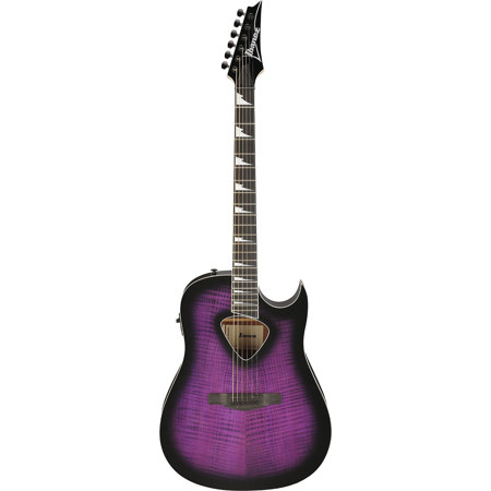 Ibanez Altstar Series ALT50FA Acoustic Electric Guitar, Transparent Violet Sunburst