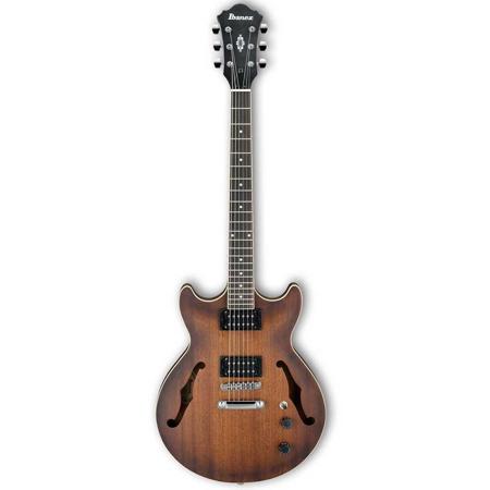 Ibanez Artcore Series AM53 Hollow Body Electric Guitar Rosewood Fretboard Transparent Black Sunburst