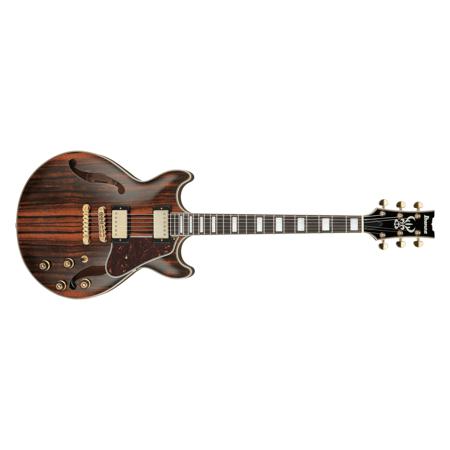 Ibanez Artcore Expressionist AM93ME 6-String Electric Guitar, 22 Frets, 3 Piece Nyatoh/Maple/Set-In Neck, Bound Ebony Fretboard, Macassar Ebony Top/Back and Sides, Passive Pickup, Natural