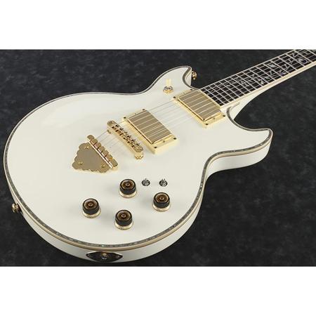Ibanez AR Series AR620 Electric Guitar with Case, Bound Ebony Fretboard, Ivory